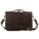 This is the back of a leather briefcase not in the backpack mode.