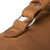 This is the handle of the leather briefcase that has a d-ring holding it on.