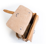 Front Pocket Leather Satchel