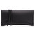 This is a black leather wallet bag with a wrap around it to close it from the front.