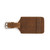 This is a tan brown leather luggage tag that is backward and to  be an ID Badge Holder.