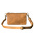 This is the back view of the leather belt bag in light tan