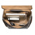 This is the inside view of the leather all in one backpack in dark coffee