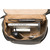 This is the inside view of the leather all in one backpack in black