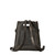 This is the back view of the Anniversary Leather Backpack Tote in backpack mode in carbon black