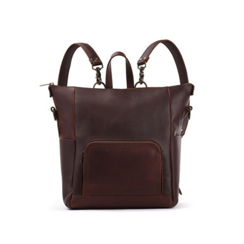 Suzette's Steals Universal Leather Backpack - Chestnut
