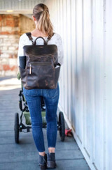 All in One Leather Backpack-Now with Detachable Straps
