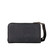 This is the back view of the carbon black medium leather wallet