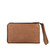 This is the back view of the medium leather wallet in tobacco