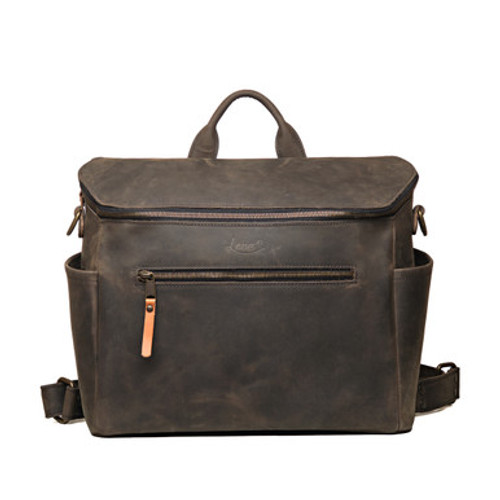 Suzette's Steals All in One Convertible Leather Day Bag - Black