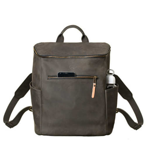 Suzette's Steals All in One Leather Backpack - Black