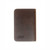 Back of the dark coffee brown leather pocket notebook. Made by Saddleback