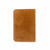 Back of the tobacco colored leather pocket notebook journal. Made by Saddleback