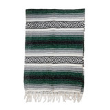 Green Serape Blanket Included with the Leather Blanket Roll