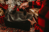 Simple Overnight Leather Duffle Bag