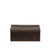This is the closed dark coffee brown small organizer box that can be used as a desk box, in a briefcase, or in your car. Made by Saddleback