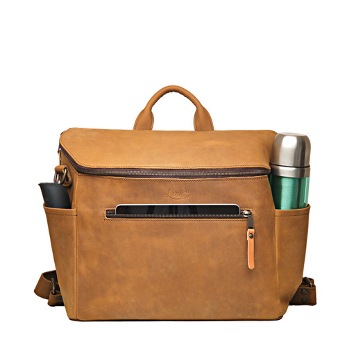 Suzette's Steals All in One Convertible Leather Day Bag - Tobacco