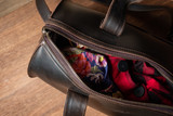 Simple Overnight Leather Duffle Bag