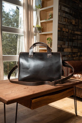 Simple Overnight Leather Duffle Bag