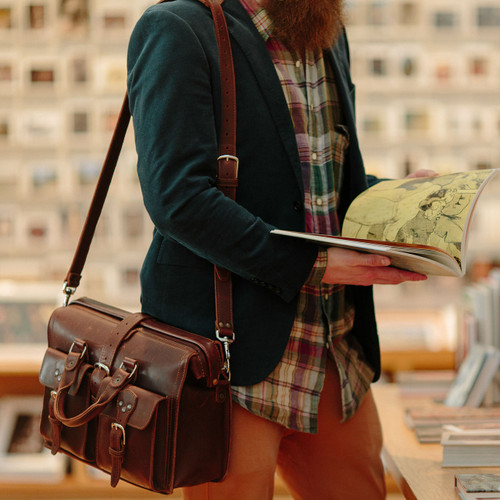 Leather briefcase for pilots and every day carry.