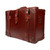 Saddleback Leather carry on luggage in chestnut.