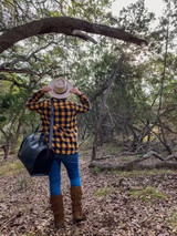 Simple Overnight Leather Duffle Bag