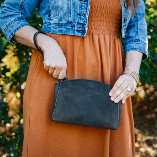 Leather Organizer Clutch