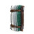 Leather Blanket Roll with Green Blanket - Standing