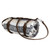 Leather Blanket Roll with Tan Blanket and Straps - Angle