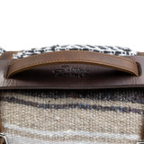Leather Blanket Roll with Tan Blanket - Zoomed