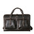 Front view of Saddleback Leather's Deep Pocket Leather Duffle Bag in Dark Brown / Dark Coffee Brown