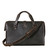 Back view of Saddleback Leather's Deep Pocket Leather Duffle Bag in Dark Brown / Dark Coffee Brown