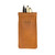 bear trap leather pen case with tumbled leather in tan