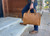 Simple Overnight Leather Duffle Bag