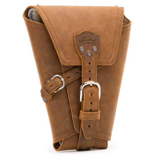 Dave's Deals Leather Pistol Wrap - Medium - Tobacco