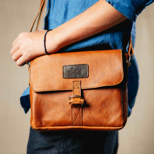 Dave's Deals Hogsback Medium Satchel - Bacon