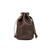 Dark coffee brown treasure sack with the Saddleback club logo