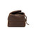 Side of the dark coffee brown toiletry dry bag. Made by Saddleback