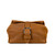 Front view of the tobacco colored toiletry dry bag. Made by Saddleback