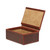Here is the lid opened on the small chestnut organizer box that goes inside the grandfather briefcases. Made by Saddleback