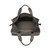This is the inside of the simple overnight leather duffle bag in carbon black