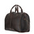 This is the side of the simple overnight leather duffle bag in dark coffee