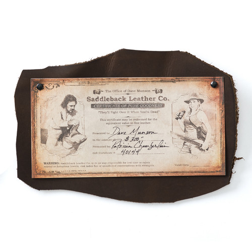 Printed SBL Gift Certificate