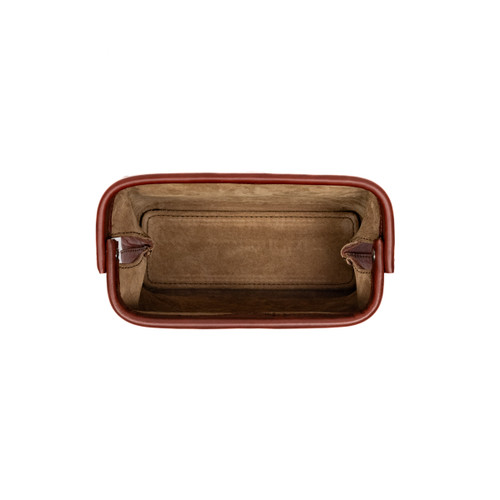 A top down view of the Big Mouth Organizer with Gladstone opening/closure