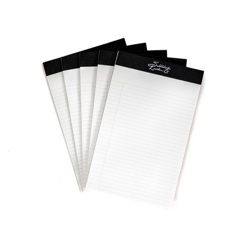 Pack of 5 medium sized notepads.
