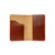 This is the inside of the chestnut slim leather passport wallet. Made by Saddleback