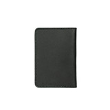 This is the backside of the black slim leather passport wallet. Made by Saddleback