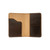 This is the inside of the dark coffee brown slim leather passport wallet. Made by Saddleback