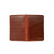 This is the outside of the chestnut slim leather passport wallet. Made by Saddleback