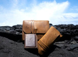 Here is the cash and receipt bag with our other wallet and organizer out by the beach. Made by Saddleback